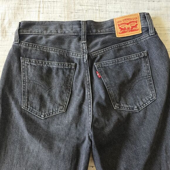 Levi's Black Low Pro Straight Denim Jeans - Picture 9 of 9